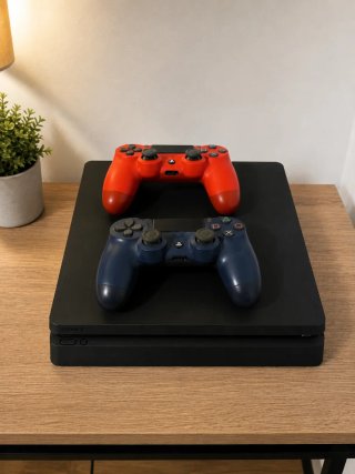 Consola PS4 (PlayStation 4) Negra + 2 Mandos