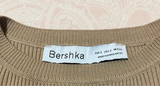 Jersey Bershka marron arena talla S