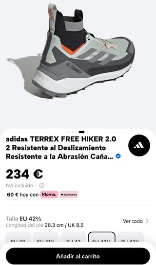 Adidas Terrex Free Hiker 2.0 Botas Trekking