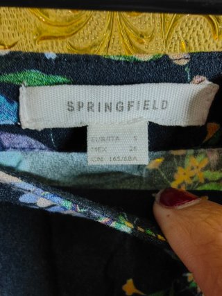 Falda midi estampada floral