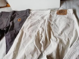2 LEVI STRAUSS y CARHARTT pana y vaquero CHOLLO!