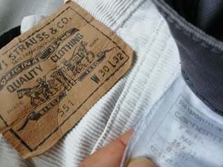 2 LEVI STRAUSS y CARHARTT pana y vaquero CHOLLO!
