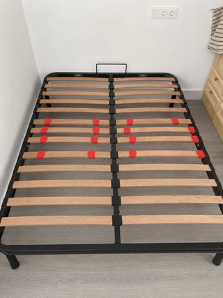 Somier 135cm Metal y Madera