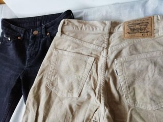 2 LEVIS STRAUSS pana y vaquero 32-34 CHOLLO