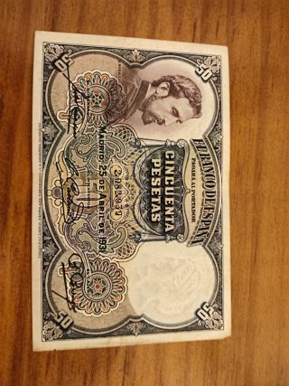 Billete 50 Pesetas 1931 El Banco de España