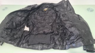 Chaqueta de Moto Negra Cuero