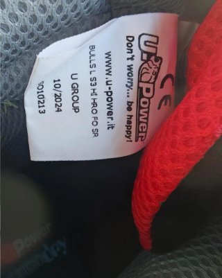 Scarpe antinfortunistiche U-Power uomo nere