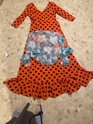Bata Rociera Flamenca naranja