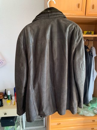 Chaqueta de cuero OLD LONDON marrón