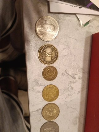 Lote 6 monedas antiguas