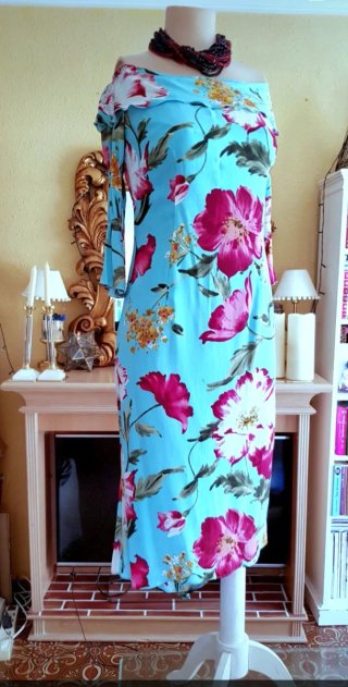 Vestido fiesta floral CARAMELO El Corte Inglés