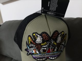 Eagle Crystal Rock Twill Mesh Trucker Ed Hardy