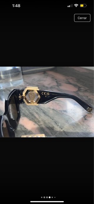 Gafas de sol Philipp Plein negras y doradas