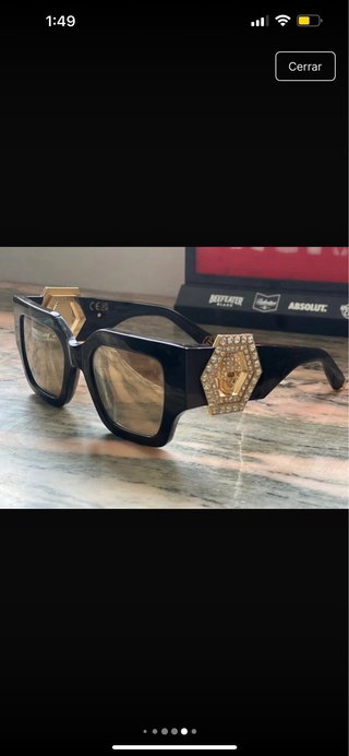 Gafas de sol Philipp Plein negras y doradas
