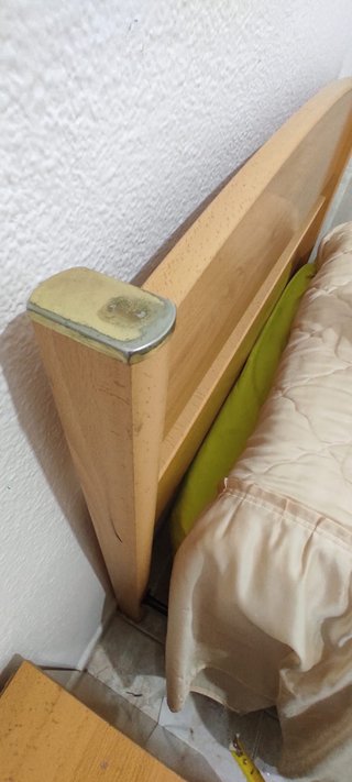 Cama individual de madera 90cm