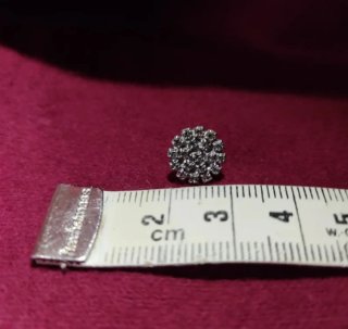 Pendientes de strass plateados
