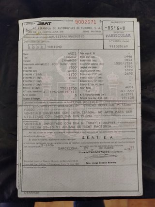 Audi 100 Quattro 2.8 V6