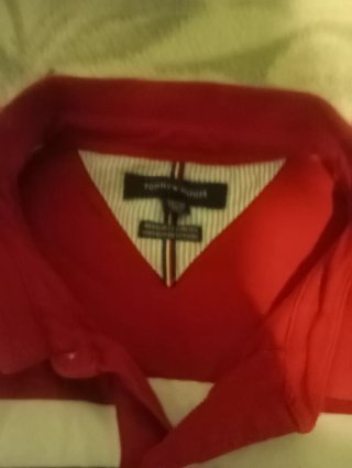 Polo Tommy Hilfiger Rayas Rojo/Negro