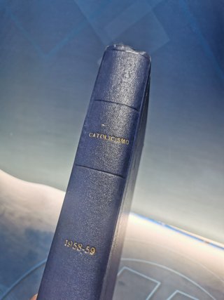 Tomo encuadernado de Revista Mensual Catolicismo año 1958-1959