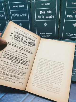 lote 9 libros, LA NOVELA INTERESANTE. EDITORIAL B. BAUZA, años 40