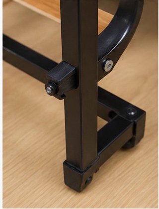 Cama Plegable Azul y Negra