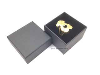 anillo oro 18k con piedra con circonita