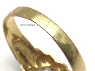 anillo oro 18k con piedra con circonita