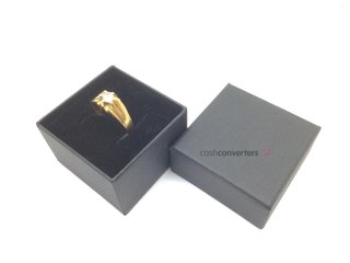 anillo oro 18k con piedra con circonita