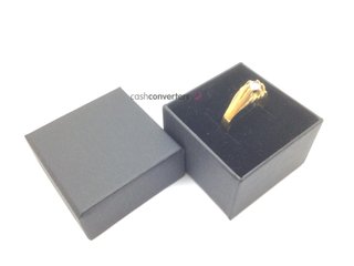 anillo oro 18k con piedra con circonita