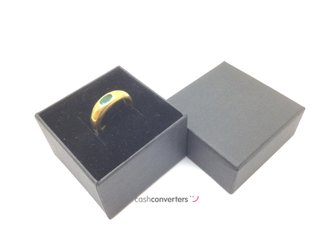 anillo oro 18k con piedra con circonita