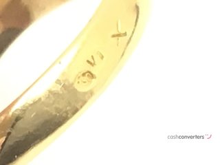 anillo oro 18k con piedra con circonita