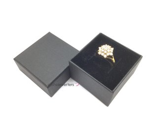 anillo oro 18k con piedra con circonita