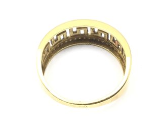anillo oro 18k con piedra con circonita