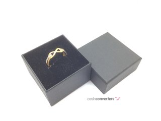 sortija oro 18k con piedra con circonita