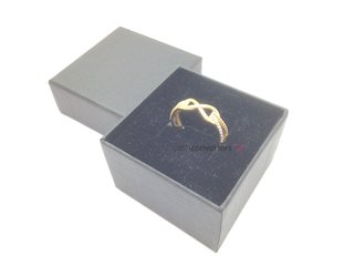sortija oro 18k con piedra con circonita
