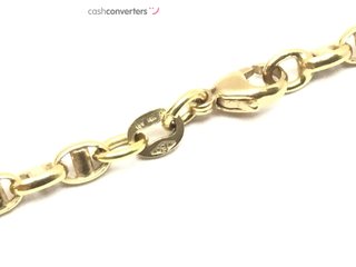 gargantilla oro 18k con piedra con circonita 22cm