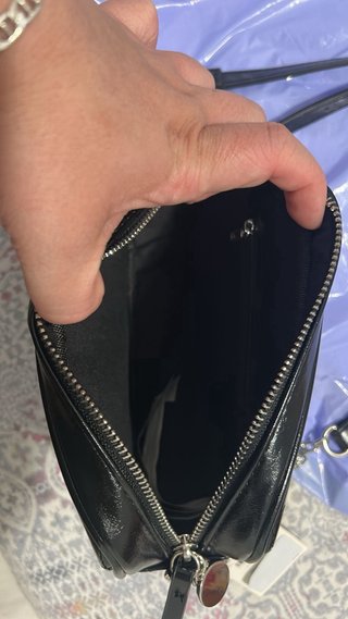 Borsa a mano Yves Saint Laurent nera in pelle scamosciata