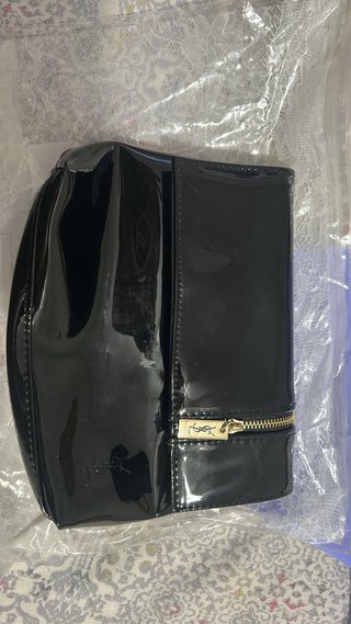 Borsa a mano Yves Saint Laurent nera in pelle scamosciata