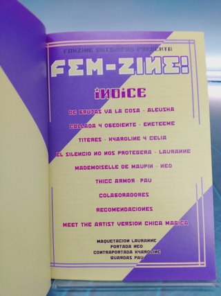 Fem-Zine!. Fanzine Outsiders. Nº 5, 2020.