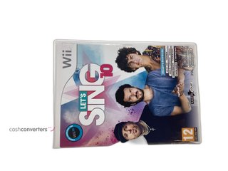 lets sing 10 wii