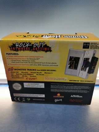 videojuego descatalogado, GUITAR HERO on tour, para nintendo DS