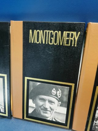 3 libros SEGUNDA GUERRA MUNDIAL, GRANDES JEFES MILITARES-MONTGOMERY, MAC ARTHUR, ROMMEL