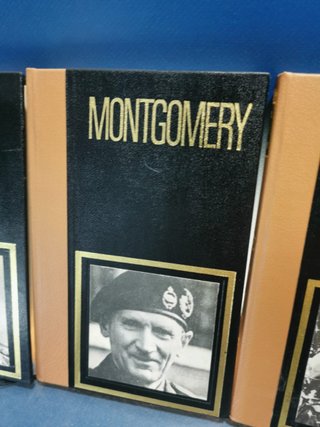 3 libros SEGUNDA GUERRA MUNDIAL, GRANDES JEFES MILITARES-MONTGOMERY, MAC ARTHUR, ROMMEL