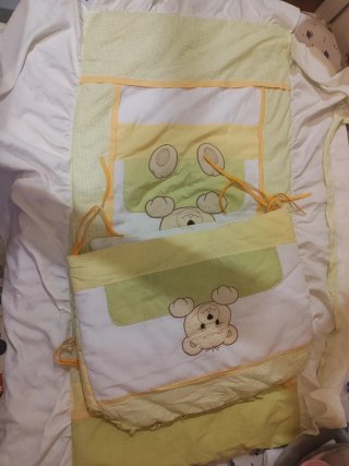 Ropa de cuna con osito + chichonera