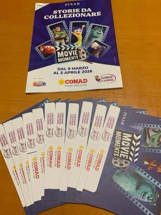 11 bustine Conad Pixar Movie Moments
