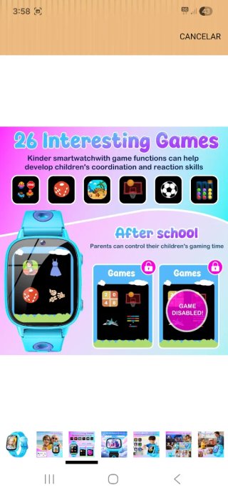 Reloj Inteligente Infantil Azul/Morado nuevo preci