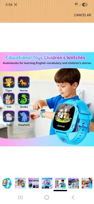 Reloj Inteligente Infantil Azul/Morado nuevo preci