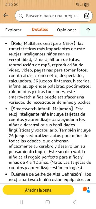 Reloj Inteligente Infantil Azul/Morado nuevo preci