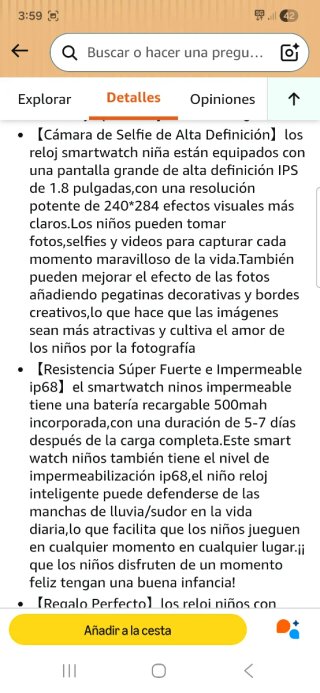 Reloj Inteligente Infantil Azul/Morado nuevo preci