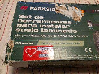 Set Parkside para instalar suelo laminado